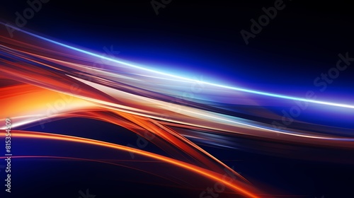 Digital technology space flowing dynamic light poster PPT background