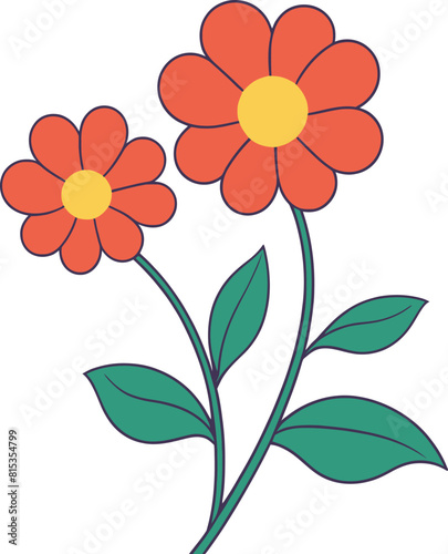 Flowers vector illustration clip art