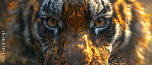 wild animals  majestic wild animals. Close-up  hyper-realistic 3D