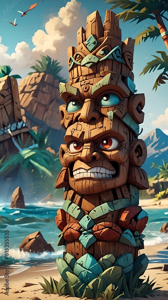 Fototapeta premium Tiki Totem Pole