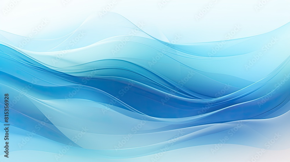 Fototapeta premium Abstract wavy background with overlapping layers of translucent waves
