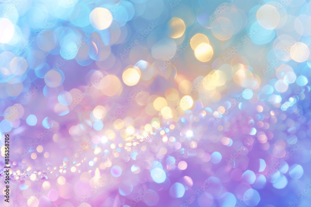 Abstract banner with blurred bokeh effect. They come in a rainbow of pastel purples, blues, golden yellows, silvery whites, and light pinks. The bokeh effect is blended smoothly Abstract banner with blurred bokeh effect. They come in a rainbow of pastel purples, blues, golden yellows, silvery whites, and light pinks. The bokeh effect is blended smoothly