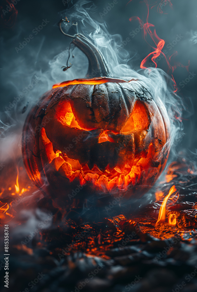burning fire in the fire