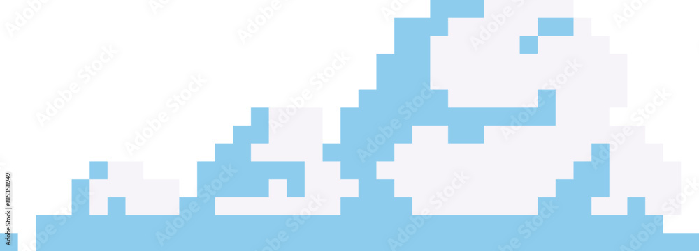 Cloud Pixel Art Icon