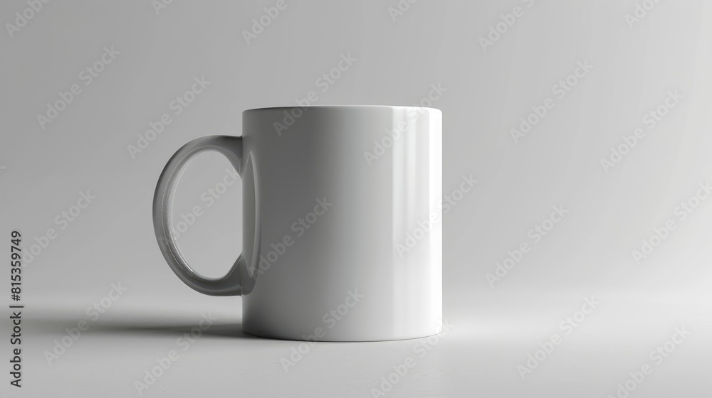 Isolated white mug