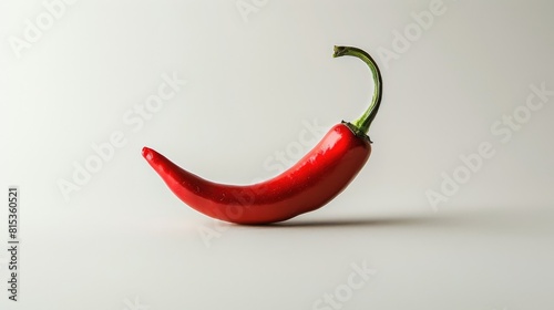 Chilli pepper photographed on white background