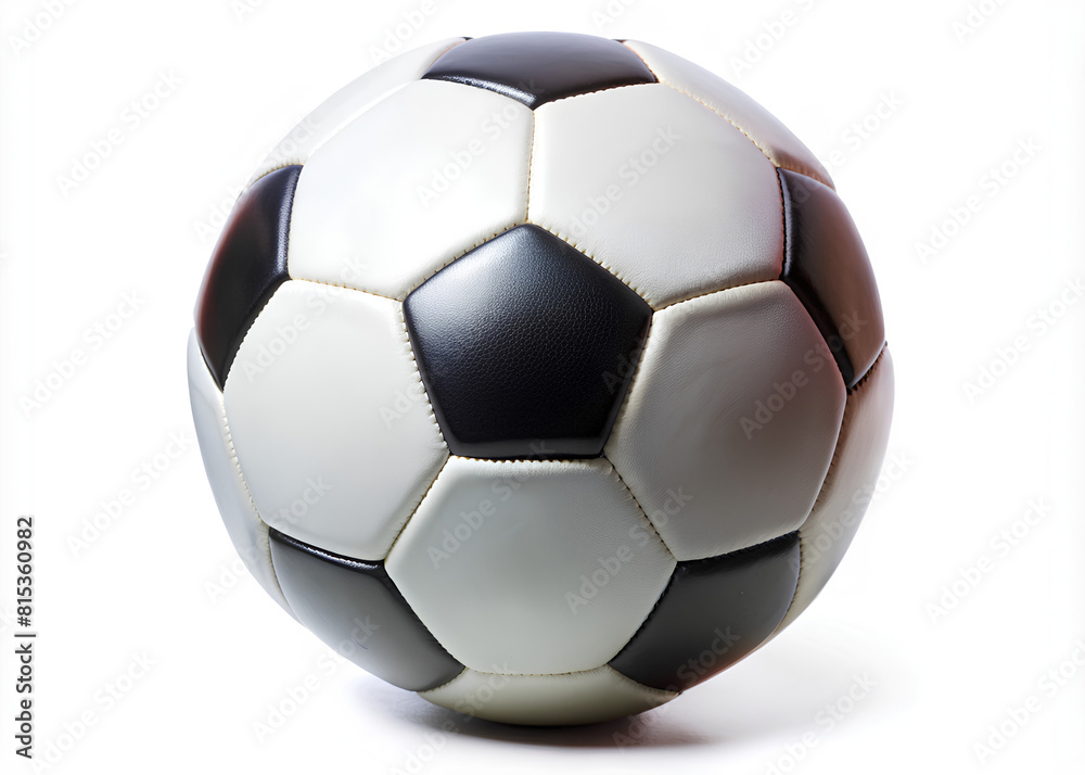 soccer ball sports equipment on white With clipping path
