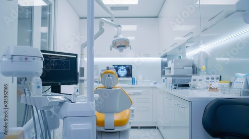 A detailed view of dental equipment in a high-tech office photo