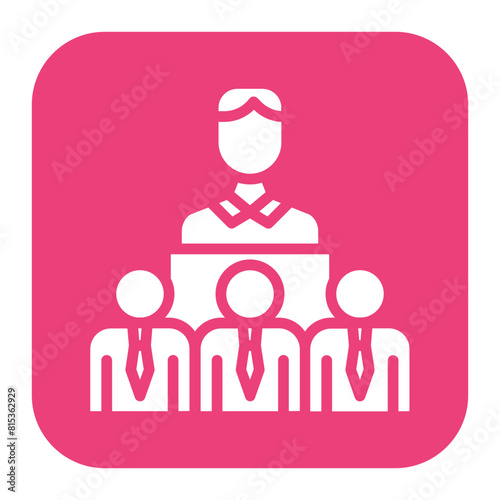 Political Views icon vector image. Can be used for Generation Gap. photo