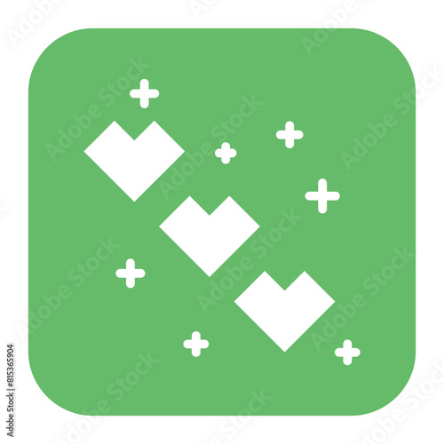 Hearts Life icon vector image. Can be used for Game Design.