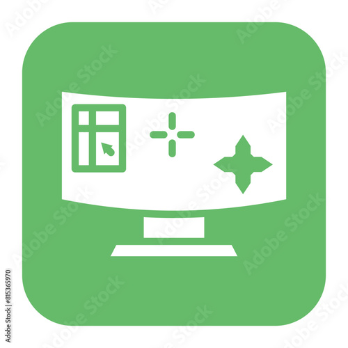 Shooting Game icon vector image. Can be used for Game Design.