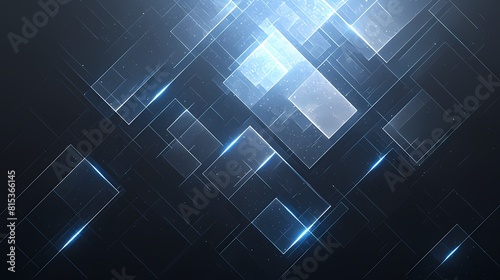 Digital technology cyberpunk glowing geometric abstract poster background