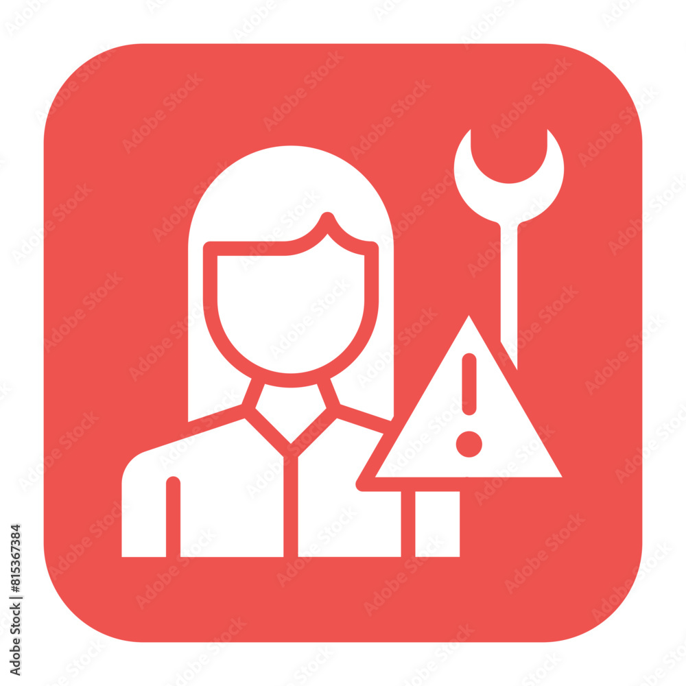 Fixer Female icon vector image. Can be used for Public Relations Agency. Fixer Female icon vector image. Can be used for Public Relations Agency.