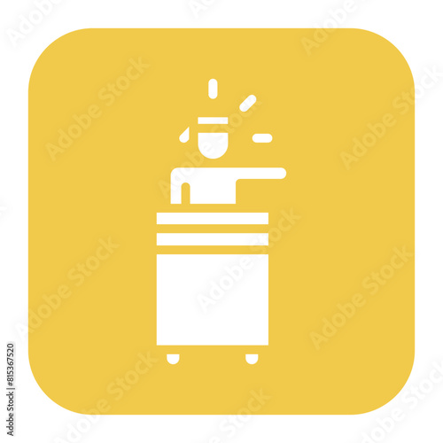 Spokesperson Male icon vector image. Can be used for Public Relations Agency.