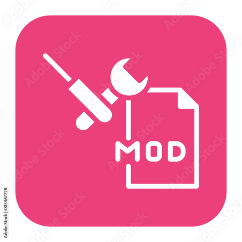 Mod Making Tools icon vector image. Can be used for Game Development. photo
