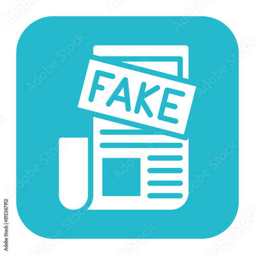 Fake News icon vector image. Can be used for New Media.