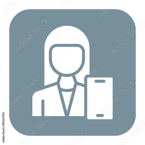 Millennial Female icon vector image. Can be used for New Media.