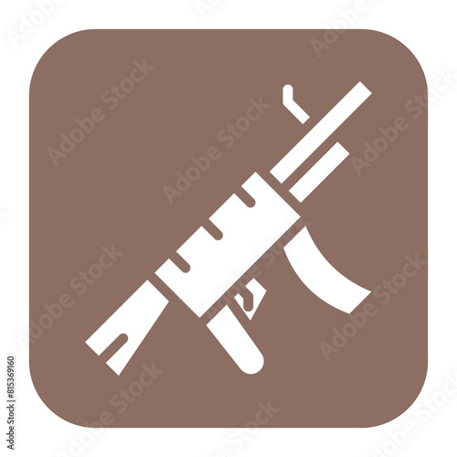 Assault Rifle icon vector image. Can be used for Battle Royale.