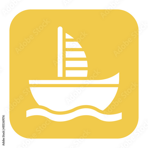 Boat icon vector image. Can be used for Battle Royale.