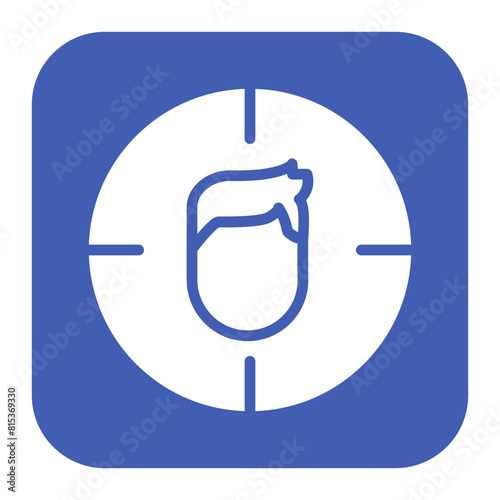 Headshot icon vector image. Can be used for Battle Royale.