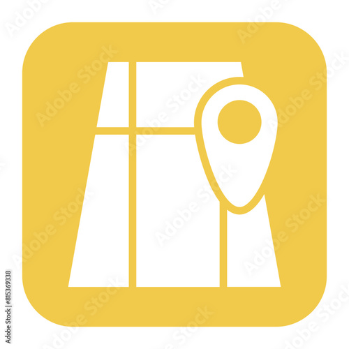 Map icon vector image. Can be used for Battle Royale.