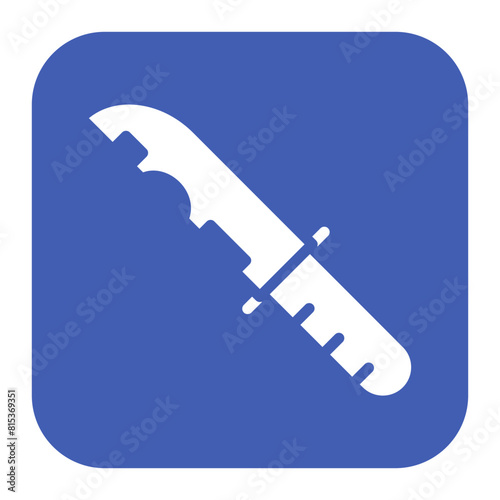 Military Knife icon vector image. Can be used for Battle Royale.