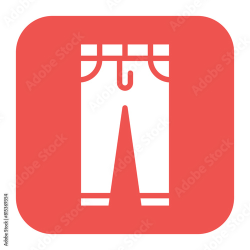 Pants icon vector image. Can be used for Battle Royale.