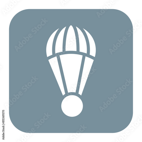 Parachute icon vector image. Can be used for Battle Royale.
