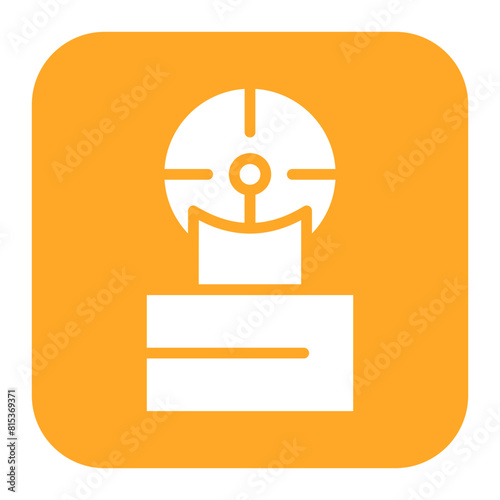 Red Dot Sight icon vector image. Can be used for Battle Royale.