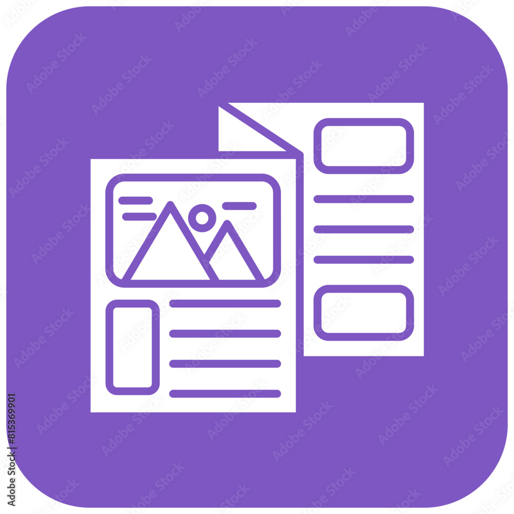 Brochure icon vector image. Can be used for Copywriting. Brochure icon vector image. Can be used for Copywriting.