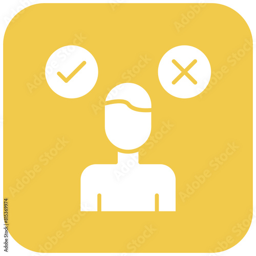 Decision Maker icon vector image. Can be used for Copywriting.