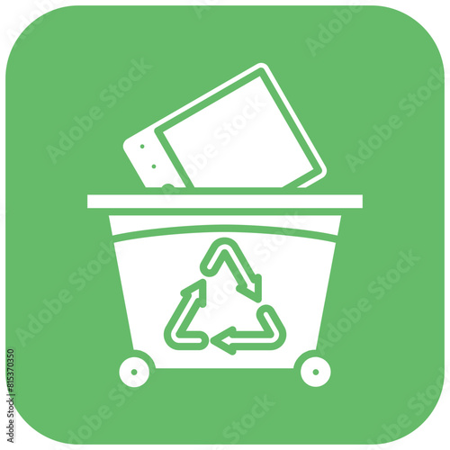 EWaste icon vector image. Can be used for Economy.