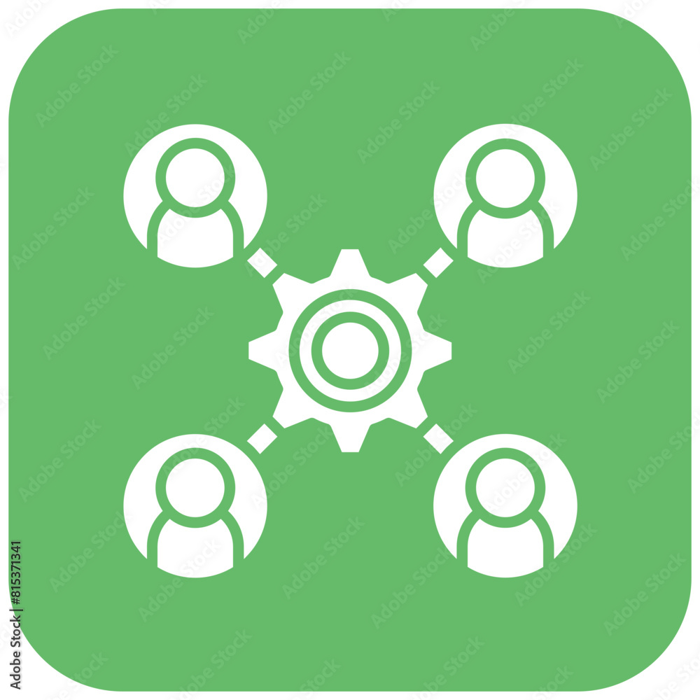 Outsource icon vector image. Can be used for Project Management.