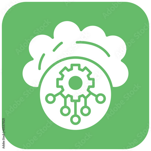 Cloud Services icon vector image. Can be used for Web Hosting.
