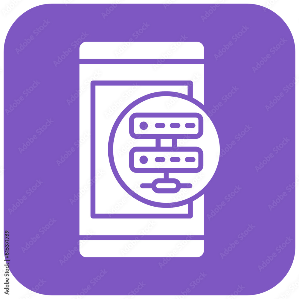 Mobile App Server icon vector image. Can be used for Web Hosting. Mobile App Server icon vector image. Can be used for Web Hosting.