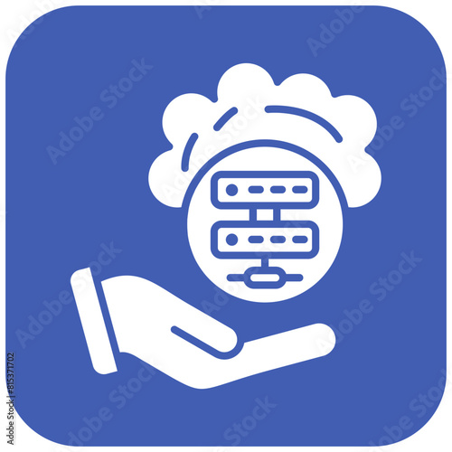 Hosting Services icon vector image. Can be used for Web Hosting.