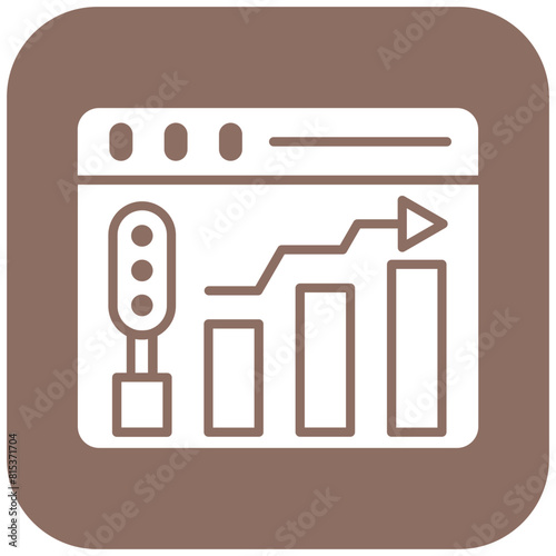 Increase Traffic icon vector image. Can be used for Web Hosting.