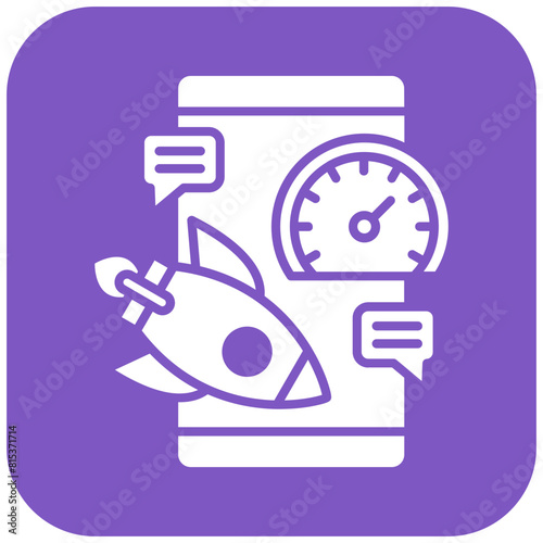 High Speed Communication icon vector image. Can be used for Web Hosting.