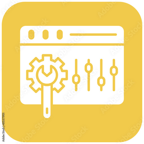 System Preferences icon vector image. Can be used for Web Hosting.