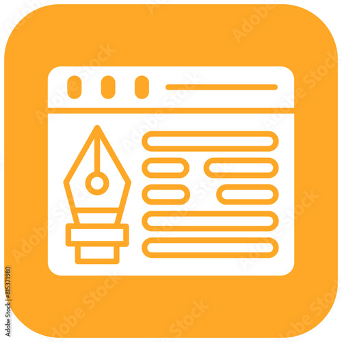 Web Design icon vector image. Can be used for Web Hosting.