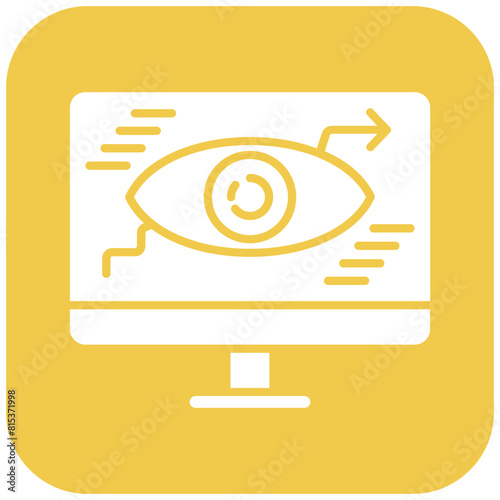 Web Monitoring icon vector image. Can be used for Web Hosting.