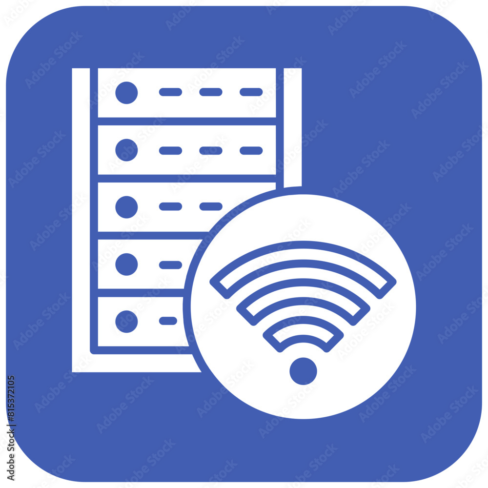 Wireless Database icon vector image. Can be used for Web Hosting. Wireless Database icon vector image. Can be used for Web Hosting.