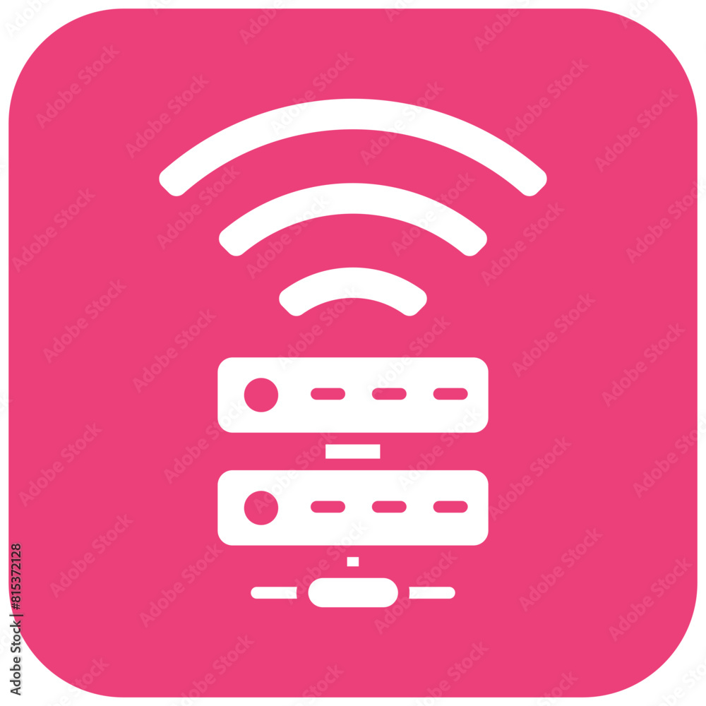 Wifi Server icon vector image. Can be used for Web Hosting. Wifi Server icon vector image. Can be used for Web Hosting.