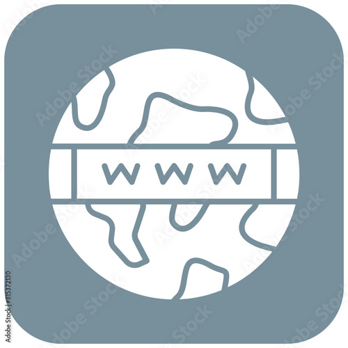Www icon vector image. Can be used for Web Hosting.