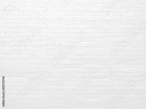 Abstract grey brick wall background  blank white brick wall pattern background