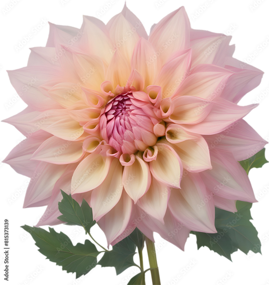Obraz premium Close-up of a blooming dahlia flower. 