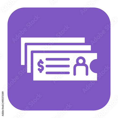 Group Ticket icon vector image. Can be used for Museum.