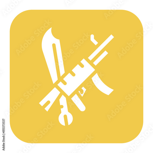Weapons icon vector image. Can be used for Museum.