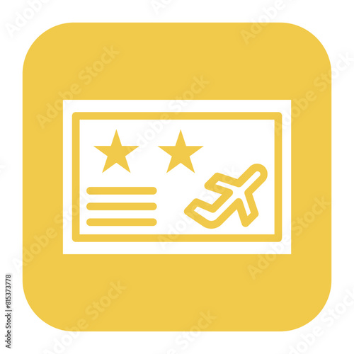 Frequent Flyer Program icon vector image. Can be used for Airline.