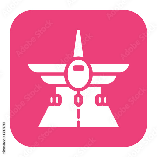 Landing icon vector image. Can be used for Airline.